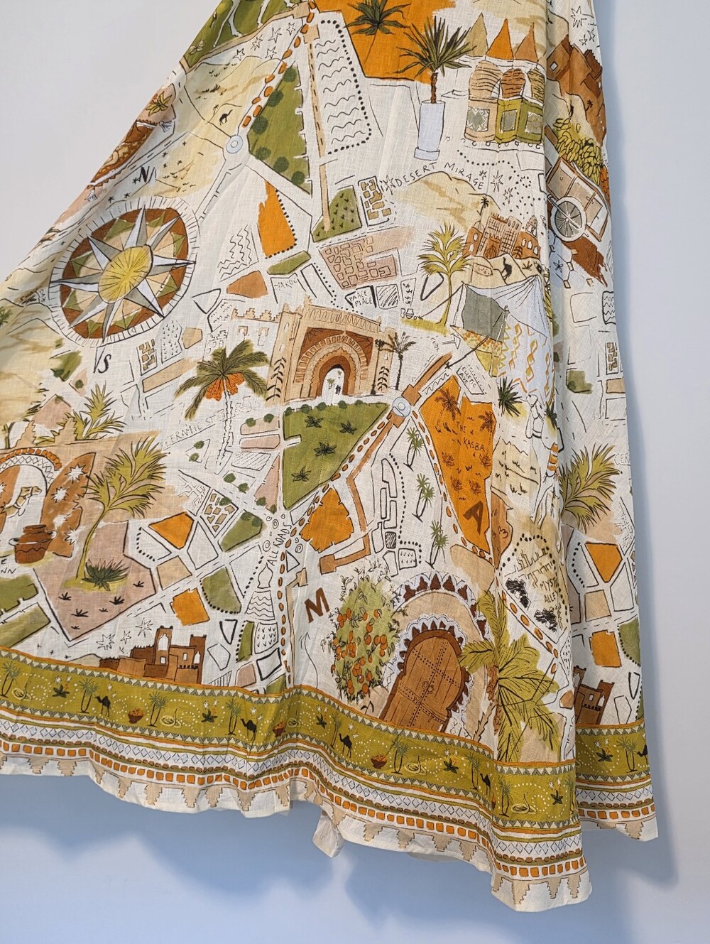 Alemais 100% Linen Bazaar Maxi Vacation Sundress Size US 6 - Picture 7 of 14